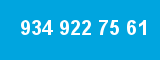 934 922 75 61 934 922 75 61